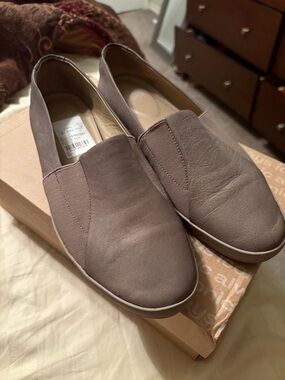 Eileen Fisher Taupe Slip-On Flats